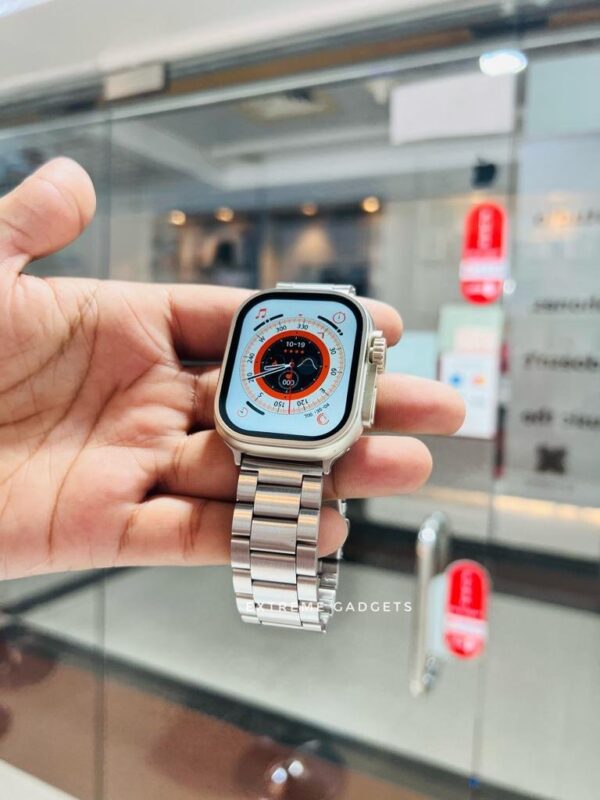 Y80 Ultra Smartwatch with 8 Straps – Stylish, Multi-Functional & Fitness Ready!
